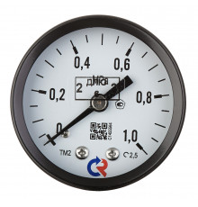 Манометр Росма ТМ-210Т.00 G1/4.2,5 аксиальный 1/4 НР(ш) 10 бар d50 мм (601)
