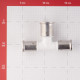 Тройник Henco (12PKW-202620) 20(пресс) х 26(пресс) х 20(пресс) PVDF белый