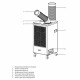 Кондиционер мобильный Ballu Heavy Pro BGK9 3000 Вт 70 м2 с комплектом воздухоотводов