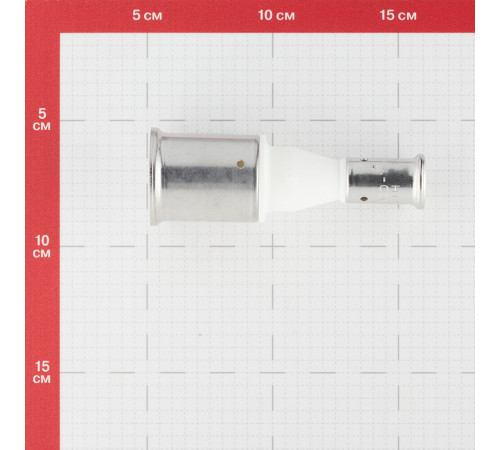 Муфта Henco (16PKW-3216) 32(пресс) х 16(пресс) белая PVDF