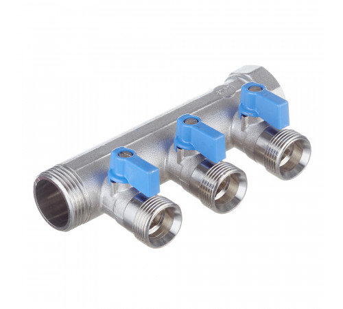 Коллектор Henco 1 ВР(г) х 3 выхода 3/4 НР(ш) ЕК х 1 НР(ш) с шаровыми кранами (VB060503-BLAUW) Коллектор Henco 1 ВР(г) х 3 выхода 3/4 НР(ш) ЕК х 1 НР(ш) с шаровыми кранами (VB060503-BLAUW)