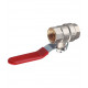 Кран шаровой латунный Valtec Base 1/2 ВР(г) х 1/2 ВР(г) ручка прямой (VT.214.N.04)