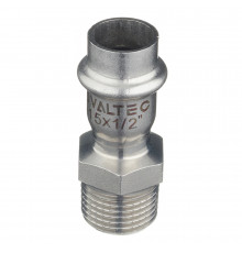 Соединитель VALTEC (VTi.901.I.001504) 15 мм х 1/2 НР(ш) нержавеющая сталь