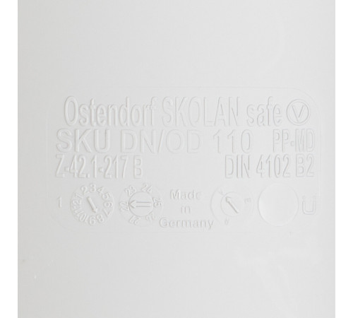 Муфта Ostendorf SKU d110 мм пластиковая бесшумная для внутренней канализации (335500) Муфта Ostendorf SKU d110 мм пластиковая бесшумная для внутренней канализации (335500)