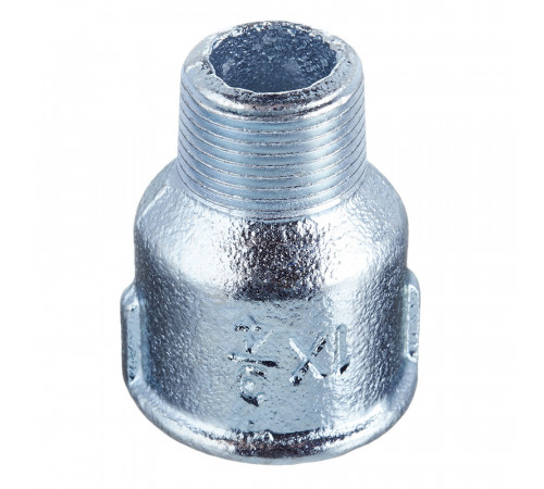 Муфта переходная Gebo Platinum (246-26V) 1 ВР(г) х 3/4 НР(ш) чугунная оцинкованная Муфта переходная Gebo Platinum (246-26V) 1 ВР(г) х 3/4 НР(ш) чугунная оцинкованная