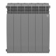 Радиатор биметаллический Royal Thermo BiLiner Silver Satin 500 мм 6 секций 1' боковое подключение серебро