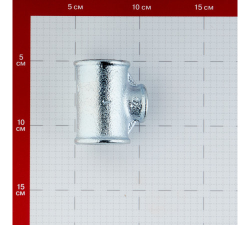 Тройник переходный Gebo Platinum (130-25V) 1 ВР(г) х 1/2 ВР(г) х 1 ВР(г) чугунный оцинкованный
