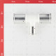 Тройник Henco (10PKW-322032) 32(пресс) х 20(пресс) х 32(пресс) белый PVDF