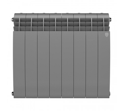 Радиатор биметаллический Royal Thermo BiLiner Silver Satin 500 мм 8 секций 1' боковое подключение серебро Радиатор биметаллический Royal Thermo BiLiner Silver Satin 500 мм 8 секций 1' боковое подключение серебро