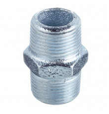 Ниппель Gebo Platinum (280-5V) 3/4 НР(ш) х 3/4 НР(ш) чугунный оцинкованный