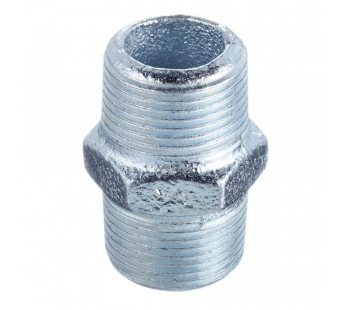 Ниппель Gebo Platinum (280-5V) 3/4 НР(ш) х 3/4 НР(ш) чугунный оцинкованный Ниппель Gebo Platinum (280-5V) 3/4 НР(ш) х 3/4 НР(ш) чугунный оцинкованный