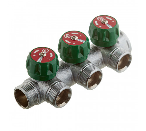 Коллектор Stout 3/4 ВР(г) х 3 выхода 3/4(ЕК) х 3/4 НР(ш) регулирующий (SMB-6850-343403) Коллектор Stout 3/4 ВР(г) х 3 выхода 3/4(ЕК) х 3/4 НР(ш) регулирующий (SMB-6850-343403)