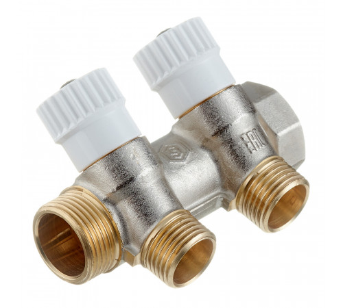 Коллектор Stout 3/4 ВР(г) х 2 выхода 1/2 НР(ш) х 3/4 НР(ш) регулируемый (SMB 6851 341202) Коллектор Stout 3/4 ВР(г) х 2 выхода 1/2 НР(ш) х 3/4 НР(ш) регулируемый (SMB 6851 341202)