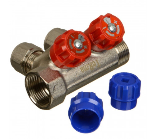 Коллектор Terma 3/4 ВР(г) х 2 выхода 16 обж(ц) х 3/4 НР(ш) регулируемый (89364) Коллектор Terma 3/4 ВР(г) х 2 выхода 16 обж(ц) х 3/4 НР(ш) регулируемый (89364)