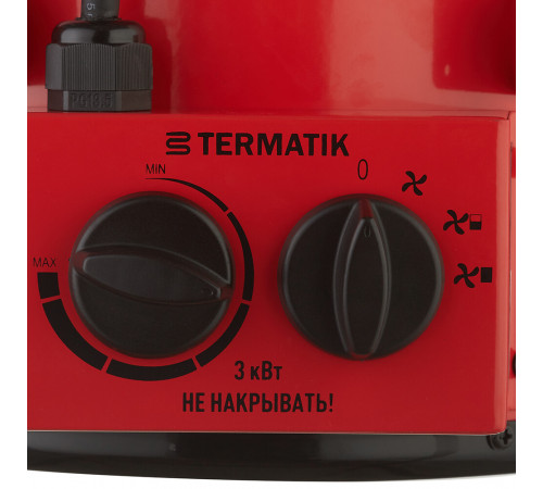 Пушка тепловая электрическая 3 кВт Termatik прямого нагрева (EHG-3R1)