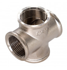 Крестовина CTM 1/2 ВР(г) х 1/2 ВР(г) х 1/2 ВР(г) х 1/2 ВР(г) латунная (CRKF0012)