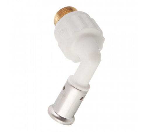 Угол Henco (5PKW-1604) 16(пресс) х 1/2 НР(ш) PVDF белый Угол Henco (5PKW-1604) 16(пресс) х 1/2 НР(ш) PVDF белый