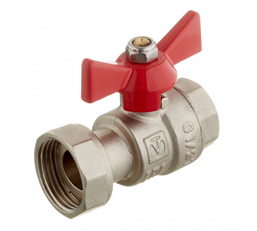 Кран шаровой латунный Valtec 3/4 ВР(г) х 1/2 ВР(г) проходной бабочка с накидной гайкой прямой (VT.241.N.0405) Кран шаровой латунный Valtec 3/4 ВР(г) х 1/2 ВР(г) проходной бабочка с накидной гайкой прямой (VT.241.N.0405)