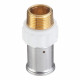 Муфта Henco (17PKW-3206) 32(пресс) х 1 НР(ш) белая PVDF