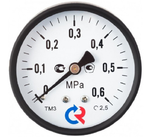 Манометр Росма ТМ-210Т.00 G1/4.2,5 аксиальный 1/4 НР(ш) 6 бар d50 мм (598)