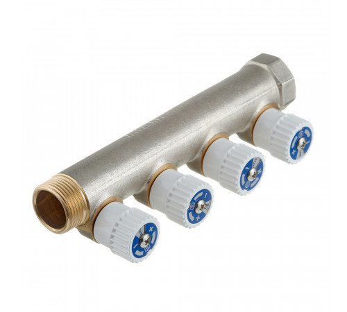 Коллектор Stout 3/4 ВР(г) х 4 выхода 1/2 НР(ш) х 3/4 НР(ш) регулируемый (SMB 6851 341204) Коллектор Stout 3/4 ВР(г) х 4 выхода 1/2 НР(ш) х 3/4 НР(ш) регулируемый (SMB 6851 341204)