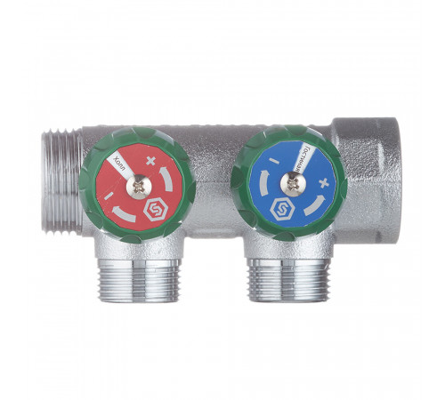 Коллектор Stout 1 ВР(г) х 2 выхода 3/4(ЕК) х 1 НР(ш) регулирующий (SMB-6850-013402) Коллектор Stout 1 ВР(г) х 2 выхода 3/4(ЕК) х 1 НР(ш) регулирующий (SMB-6850-013402)