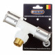 Тройник Henco (14PKW-320532) 32(пресс) х 3/4 НР(ш) х 32(пресс) белый PVDF
