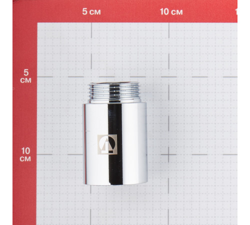 Удлинитель Valtec 50 мм х 1 ВР(г) х 1 НР(ш) хром латунный (VTr.198.C.0650)