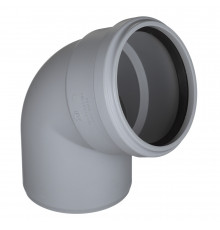 Отвод Pro Aqua Stilte Plus d110 мм 67° пластиковый шумопоглощающий для внутренней канализации