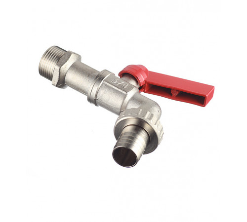 Кран шаровой латунный Valtec 3/4 НР(ш) х 3/4 НР(ш) ручка со штуцером угловой (VT.051.N.05) Кран шаровой латунный Valtec 3/4 НР(ш) х 3/4 НР(ш) ручка со штуцером угловой (VT.051.N.05)