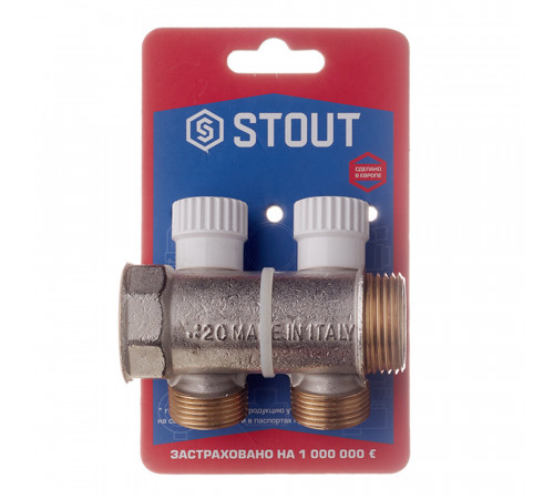 Коллектор Stout 1 ВР(г) х 2 выхода 3/4 НР(ш) ЕК х 1 НР(ш) (SMB 6851 013402) Коллектор Stout 1 ВР(г) х 2 выхода 3/4 НР(ш) ЕК х 1 НР(ш) (SMB 6851 013402)
