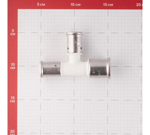 Тройник Henco (11PKW-262020) 26(пресс) х 20(пресс) х 20(пресс) PVDF белый Тройник Henco (11PKW-262020) 26(пресс) х 20(пресс) х 20(пресс) PVDF белый