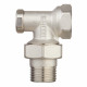Клапан запорный угловой Tiemme 3/4 НР(ш) х 3/4 ВР(г) для радиатора (3230013 / 3236N0505EC)