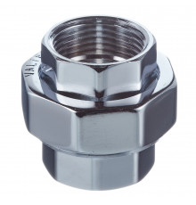 Американка прямая Valtec 1 ВР(г) х 1 ВР(г) хром латунная (VTr.340.C.0006)
