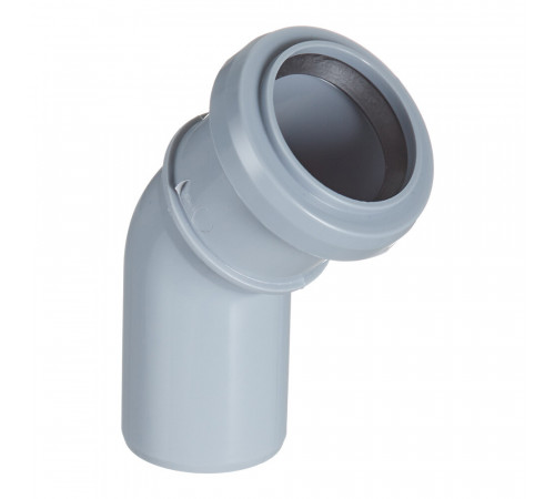 Отвод Valfex d40 мм 45° пластиковый для внутренней канализации Отвод Valfex d40 мм 45° пластиковый для внутренней канализации