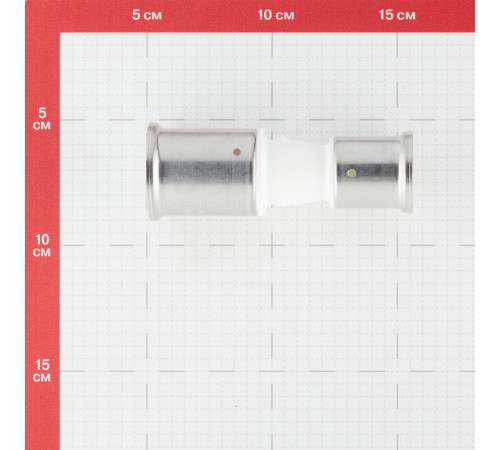 Муфта Henco (16PKW-3226) 32(пресс) х 26(пресс) белая PVDF