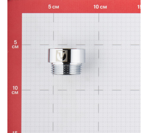 Удлинитель Valtec 15 мм х 1 ВР(г) х 1 НР(ш) хром латунный (VTr.198.C.0615)
