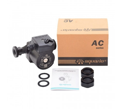 Циркуляционный насос для систем отопления Aquario AC 254-180 DN25 подъем 4 м 180 мм с гайками (5354) Циркуляционный насос для систем отопления Aquario AC 254-180 DN25 подъем 4 м 180 мм с гайками (5354)