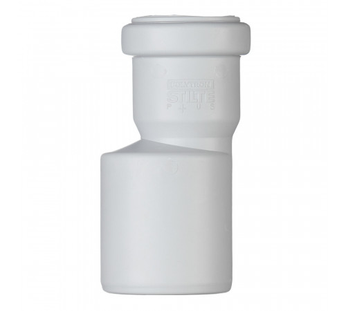 Переходник Pro Aqua Stilte Plus d40х58 мм пластиковый эксцентрический шумопоглощающий для внутренней канализации