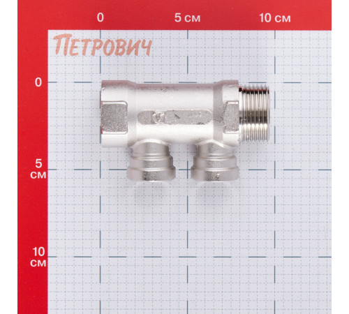 Коллектор Valtec 1 ВР(г) х 2 выхода 1/2 ВР(г) х 1 НР(ш) (VTc.550.N.0602) Коллектор Valtec 1 ВР(г) х 2 выхода 1/2 ВР(г) х 1 НР(ш) (VTc.550.N.0602)