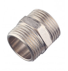Ниппель Stout 1 НР(ш) х 1 НР(ш) латунный (SFT-0004-000011)