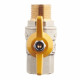 Кран шаровой газовый Valtec 1/2 ВР(г) х 1/2 НР(ш) бабочка (VT.278.N.04)