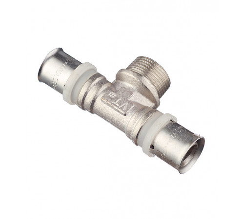 Тройник VALTEC (VTm.233.N.200520) 20(пресс) х 3/4 НР(ш) х 20(пресс) Тройник VALTEC (VTm.233.N.200520) 20(пресс) х 3/4 НР(ш) х 20(пресс)