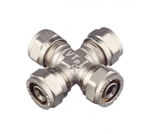 Крестовина VALTEC (VTm.341.N.161616) 16 обж(ц) х 16 обж(ц) х 16 обж(ц) х 16 обж(ц)