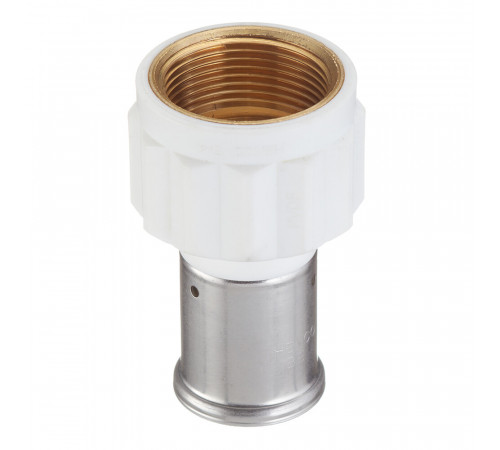 Муфта Henco (18PKW-3207) 32(пресс) х 1 1/4 ВР(г) белая PVDF Муфта Henco (18PKW-3207) 32(пресс) х 1 1/4 ВР(г) белая PVDF