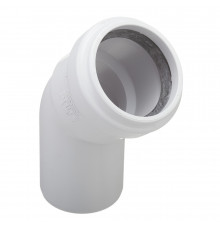 Отвод Pro Aqua Stilte Plus d58 мм 45° пластиковый шумопоглощающий для внутренней канализации