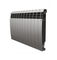 Радиатор биметаллический Royal Thermo BiLiner Silver Satin 500 мм 12 секций 1' боковое подключение серебро