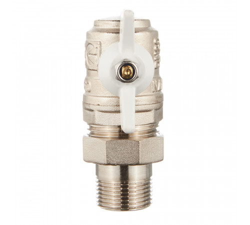 Кран шаровой латунный Valtec Base 3/4 ВР(г) х 3/4 НР(ш) бабочка с полусгоном угловой (VT.228.NW.05) Кран шаровой латунный Valtec Base 3/4 ВР(г) х 3/4 НР(ш) бабочка с полусгоном угловой (VT.228.NW.05)