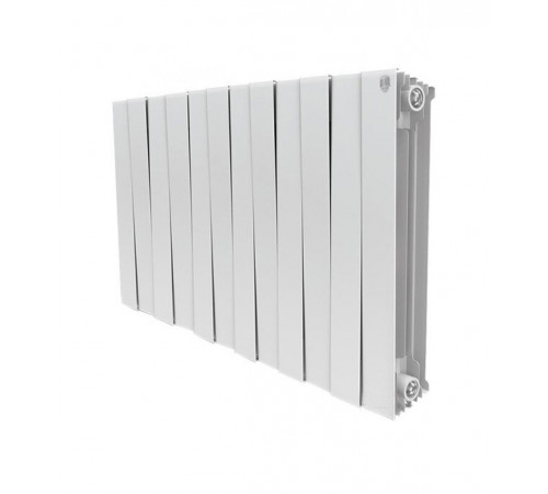 Радиатор биметаллический Royal Thermo Piano Forte 500 мм 12 секций 1' боковое подключение 591х960 мм белый Радиатор биметаллический Royal Thermo Piano Forte 500 мм 12 секций 1' боковое подключение 591х960 мм белый