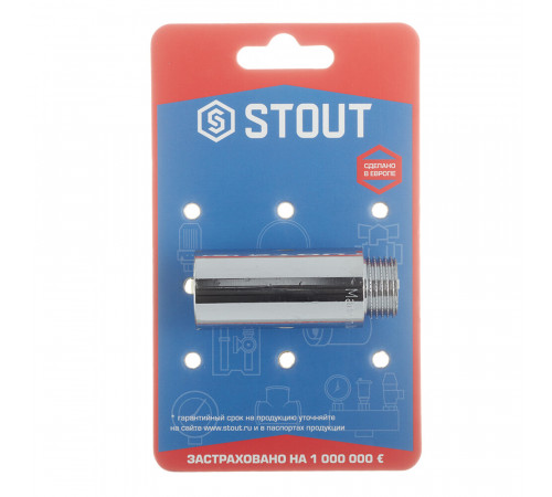 Удлинитель Stout 55 мм 1/2 ВР(г) х 1/2 НР(ш) хром латунный (SFT-0002-001255) Удлинитель Stout 55 мм 1/2 ВР(г) х 1/2 НР(ш) хром латунный (SFT-0002-001255)